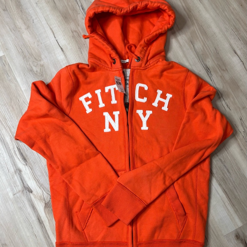 Abercrombie & Fitch Vibrant Orange Hoodie